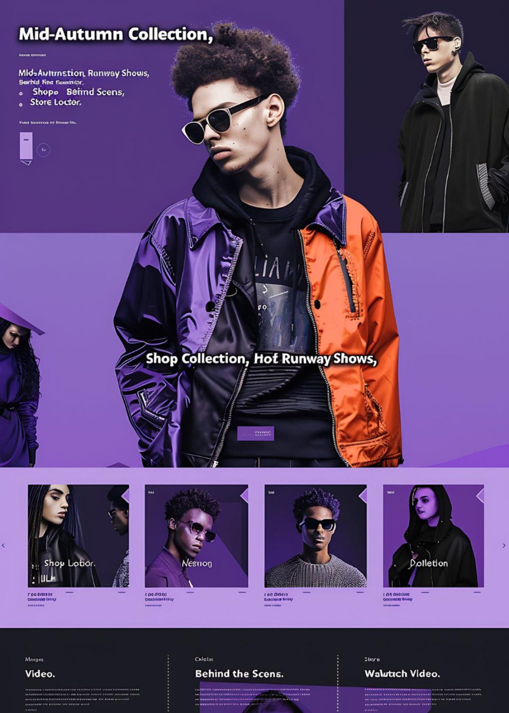 Fashion influencer visual story image